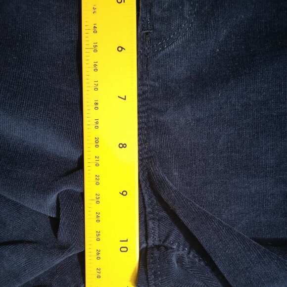 Lauren Conrad Ladies Size 16S Navy Zipper & Button Closure Soft Corduroy Pants - Picture 12 of 13